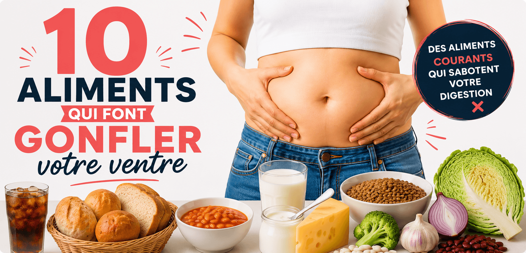 10 aliments qui font gonfler votre ventre