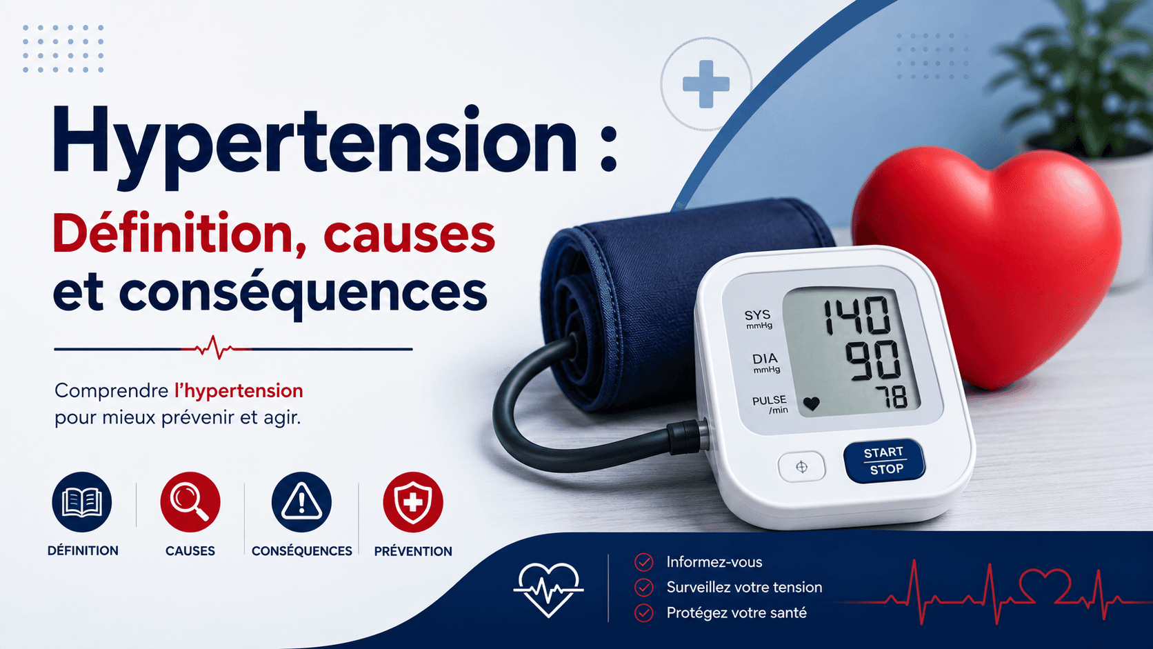 Hypertension artérielle : Définition , causes et conséquences